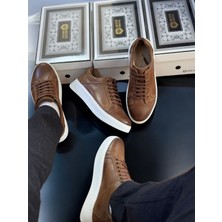 Svm Shoes Lüks Deri Erkek Sneaker,kahve