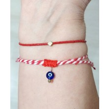 Funny Takı Minik Yonca Şeklinde Hematit Doğaltaşlı Miyuki Bileklik ve Marteniçka Bileklik