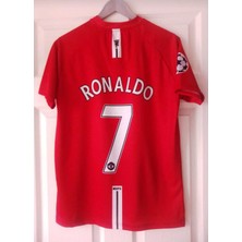 Legent Lady Manchester United 2008 Ronaldo Retro Kırmızı Forma