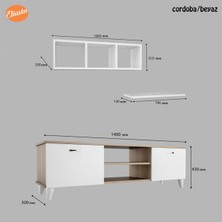 Modilayn Tv Ünitesi Takımı 3 Lü Set