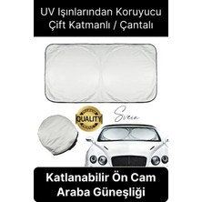 Katlanabilir Ön Cam Araba Güneşliği Uv Işık Engelleyici Isı Koruması Perde Çantalı Koruma Gölgelik
