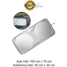 Katlanabilir Ön Cam Araba Güneşliği Uv Işık Engelleyici Isı Koruması Perde Çantalı Koruma Gölgelik