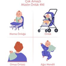 Doray Organic Çok Amaçlı 4n1 Müslin Önlük