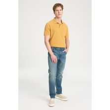 Regular Fit Normal Kesim Normal Bel Düz Paça Mavi Texas Jean Kot Pantolon
