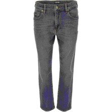 Versace Jeans Couture Yüksek Bel Dar Paça Standart Mavi Kadın Denim Pantolon 77HAB519