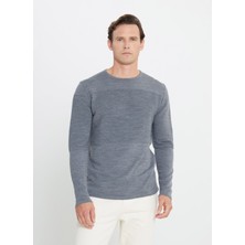 Altınyıldız Classics Bisiklet Yaka Standart Antrasit Melanj Erkek Kazak 4A4921100065_ANM