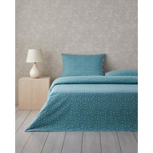 English Home Wildflower Dream Çift Taraflı Pamuklu Çift Kişilik Nevresim Seti 200x220 cm Yeşil