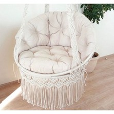 Rual Caviss Home Makrome Salıncak Minderi Bahçe Mobilyaları