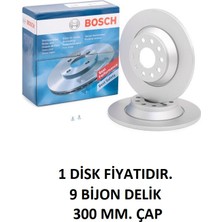 Bosch Fren Diski Arka Arteon Caddy 5 Golf7 Passat B8 Kodiaq Superb 3 Elhambra 2 A3 8V Q3 F3N 0986479A84 Bosch