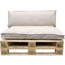 Rual Özel Yapım Elit Palet Minderi Düğmesiz Bahçe Minderi 120 x 80 ( Palet Boyutunda) Keten