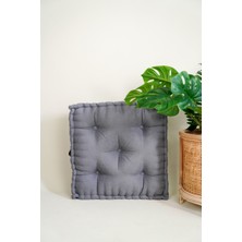 Rual & Decor Fransız Tarzı El Yapımı Kare Bisküvi Minder Yastık Bahçe Minderi