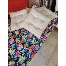 Rual Sandalye Minderi 45 x 45 Bej 4lü Set