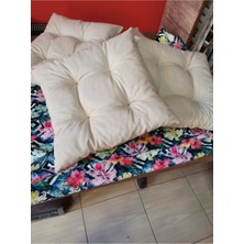 Rual Sandalye Minderi 45 x 45 Bej 4lü Set