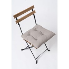 Rual 40 x 40 Yumoş Sandalye Minderi Balkon Minderi Yer Minderi Yumuşak Minder Puf Minder Açık Gri