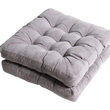 Rual Yer Oturma Minderi Ev Dekorasyon Çok Amaçlı Kadifemsi Babyface Kumaş Tasarım 60 x 60  cm