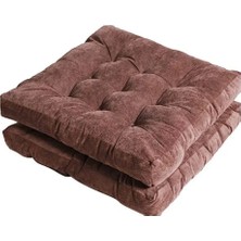 Rual Yer Oturma Minderi Ev Dekorasyon Çok Amaçlı Kadifemsi Babyface Kumaş Tasarım 60 x 60  cm