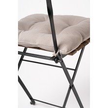 Rual 40 x 40 Yumoş Sandalye Minderi Balkon Minderi Yer Minderi Yumuşak Minder Puf Minder Açık Gri