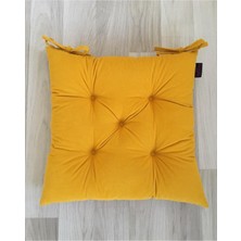 Rual Sandalye Minderi Hardal Rengi 40 x 40  cm .