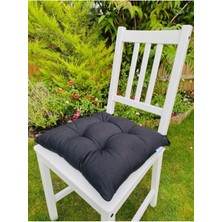 Rual Bahçe Sandalye Minderi  Pamuklu Kumaş Pofidik Kare Dekoratif Sandalye Minderi 40 x 40  cm  1 Adet