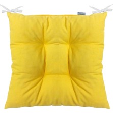 Rual Pofidik Kare Sandalye Minderi 40  x  40  cm  Sarı