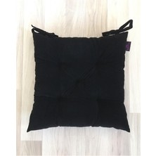 Rual Siyah Fitilli Sandalye Minderi 40 x 40  cm .