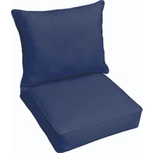 Rual Dış Mekan Koltuk Sandalye&yer Minderi Sırt Dayamalı Alt Üst Takım 50 x 50 x 10 cm  2'li Set Sadece Minder