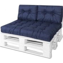Rual Bahçe Balkon Palet Üstü Minder Su Geçirmez Kumaş Çift Yastıklı 120 x 80 cm  (Palet Ölçüsünde)