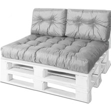 Rual Bahçe Balkon Palet Üstü Minder Su Geçirmez Kumaş Çift Yastıklı 120 x 80 cm  (Palet Ölçüsünde)