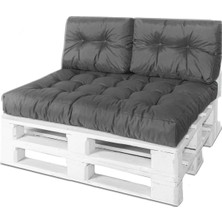 Rual Bahçe Balkon Palet Üstü Minder Su Geçirmez Kumaş Çift Yastıklı 120 x 80 cm  (Palet Ölçüsünde)