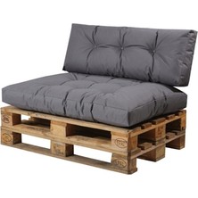 Rual 120 x 80 Su Geçirmez Palet Minderi Bahçe Mobilyası Kalın Kumaş (2'li Set)
