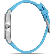 Polo Air Silikon Kordon Spor Erkek Kol Saati Gümüş Mavi Renk PL-0948E8X