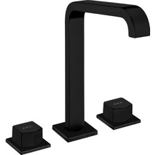 e.c.a Royal Ankastre Lavabo Bataryası 3 Delikli Tezgah Üstü Mat Siyah 102105666C1