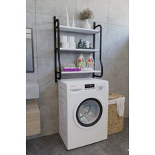 Morpanya Bony Çamaşır Makinesi Üstü Düzenleyici Raf Banyo Dolabı Rafı Makina Üstü Dolap Raf