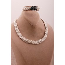 Sümer Telkari Hasır Örgü Telkari Anadolu Motifli Gümüş Set 2725