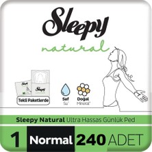 Sleepy Natural Ultra Hassas Günlük Ped Normal 240 Adet Ped