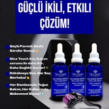 NİCE TOUCH KOZMETİK3 Adet Saç Serum , Saç Vitamini+ 1 Adet Dermarroler