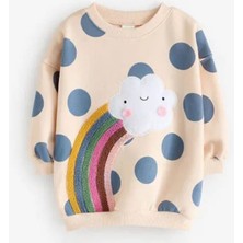 Gökkuşağı Desenli Sweat Taytlı Takım