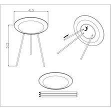 Tripod Orta Tekli Sehpa
