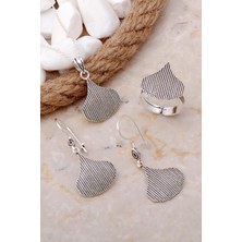 Sümer Telkari Damla Burgu Telkari Elişi Gümüş Set 2560