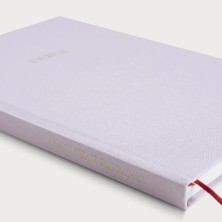 Journal - A5 Pembe Keten Cilt Bezli Çizgisiz Düz Defter