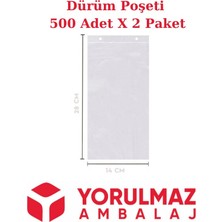 Askılı Dürüm Poşeti 500 Adet x 2 Paket