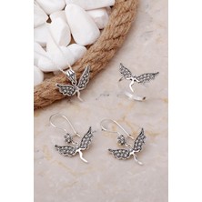 Sümer Telkari Melek Telkari Elişi Gümüş Set 2555