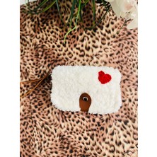 Pink Bag Sevgililer Gününe Özel Handmade Kalpli Peluş Cüzdan