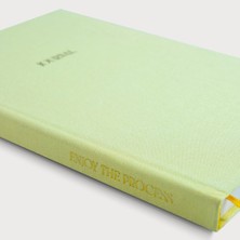 Journal - A5 Limon Sarısı Keten Cilt Bezli Çizgisiz Düz Defter