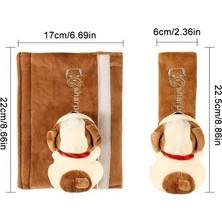 Dodemert Home Kahverengi Köpek Araba Koltuk Kemeri Kılıfı & Yumuşak Polyester Omuz Koruyucu 1 Adet