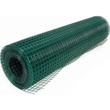 Ör-As Tel Örgü Pvc Kaplı Puntalı Yeşil Tel 12 x 12 Gözaralıklı 1 mm KalınlıkKafes Teli Kümes Teli 1 x 3 Metre
