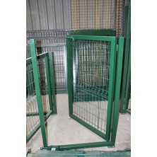 Ör-As Tel Örgü Bahçe Kapısı Panel Çit Tel Kapısı Kanatlı Kapı Yeşil 150 cm Yüksekligi x 100 cm Eni