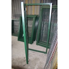 Ör-As Tel Örgü Bahçe Kapısı Panel Çit Tel KapısıKanatlı Kapı Yeşil 200 cm Yükseklik x 100 cm Eni Tam Çerçeve