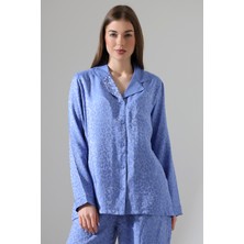 Likapa Likapashop Viskon Jakarlı Uzun Kol Pijama Takımı