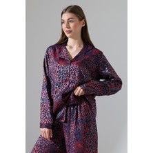 Likapa Likapashop Viskon Jakarlı Uzun Kol Pijama Takımı
